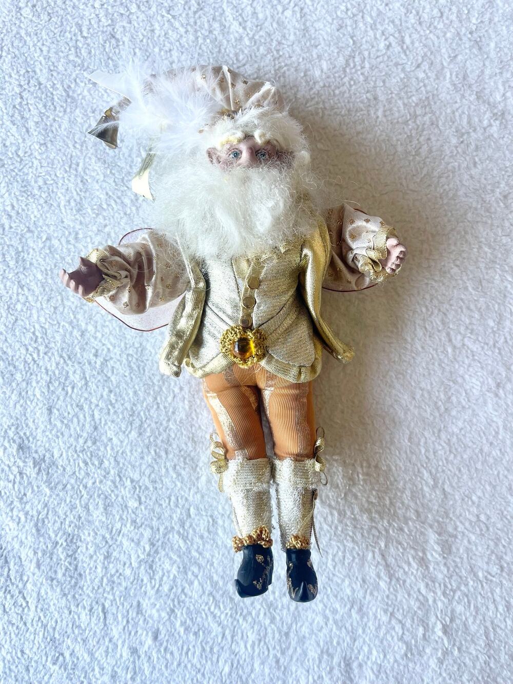 Mark Roberts Limited Edition White Christmas Fairy Posable Doll Figurine 10"